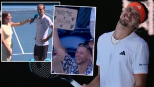 Alexander Zverev war vom Heiratsantrag eines Mannes überrascht.