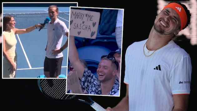Alexander Zverev war vom Heiratsantrag eines Mannes überrascht.
