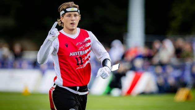 Luis Effenberger ist Österreichs Flagfootball-Quarterback.