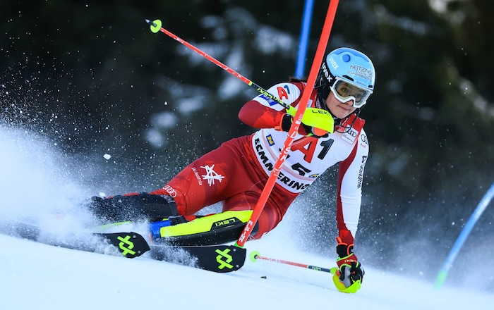Kathi Huber wedelte sich mit den Top-10-Platzierungen in der Flachau und in Spindlermühle ...