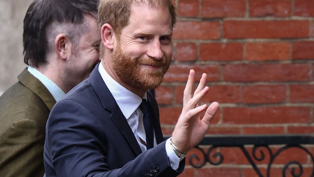 Prinz Harry am 19. Jänner bei seiner Ankunft vor dem High Court in London