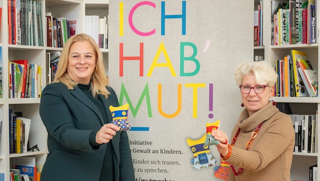Die Grazer Stadträtin Claudia Unger (li.) und Ingrid Krammer, Leiterin des Amts für Jugend und ...