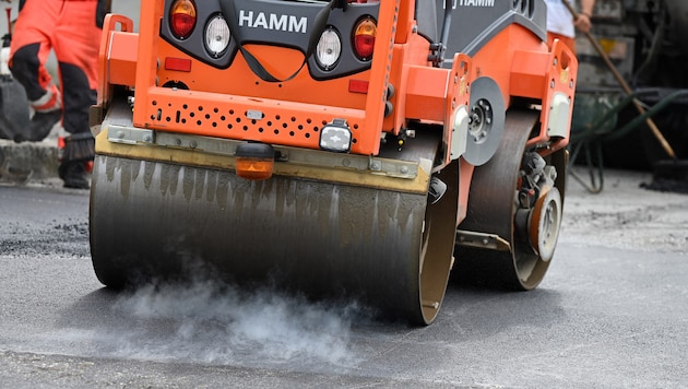 Bald wird wieder im ganzen Land asphaltiert und gewalzt