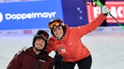 Rollstuhl-Tennisspieler Nico Langmann und das frühere Ski-Ass Nicole Hosp traten als Team bei ...