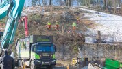 Trotz Protesten wurde beim Bergschlösslpark bereits massiv abgeholzt