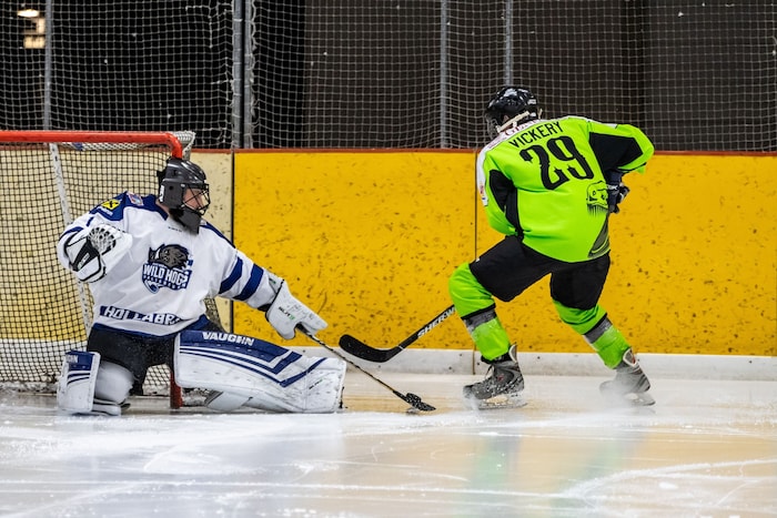 Und auch am Eis gibt der Kanadier alles. Mit den Eisenstadt Raptors ist er in dieser Saison ...