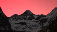 Polarlichter waren auch in Kals am Großglockner zu sehen. 