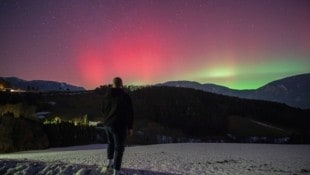 Einer unserer Leserreporter hat das beeindruckende Lichtspiel über der Rax im südlichen NÖ ...