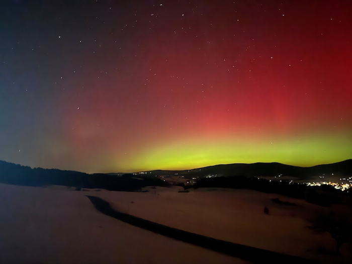Auch in Ulrichsberg waren die Polarlichter sehr gut sichtbar.
