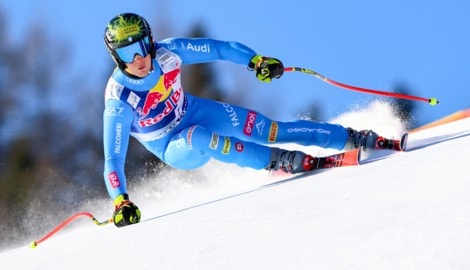 Giovanni Franzoni war im ersten Kitz-Training der Schnellste.