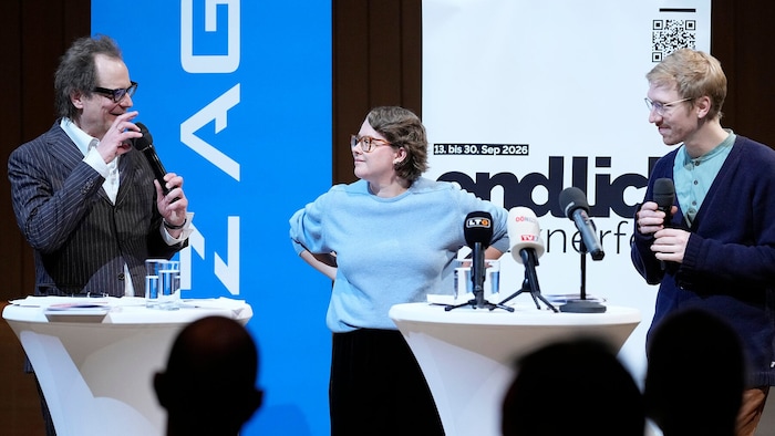 Intendant Norbert Trawöger (li.), und sein Planungsteam: Paula Schlüter und Andreas Meier