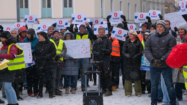 Vergangene Woche gingen Mitarbeiter der Ordensspitäler auf die Straße, am Donnerstag folgt der ...