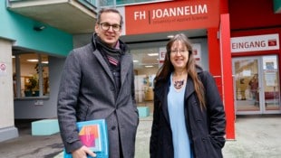 Die Geschäftsführer der FH Joanneum, Martin Payer und Corinna Engelhardt-Nowitzki