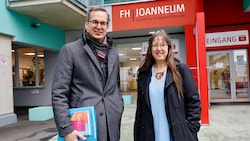 Die Geschäftsführer der FH Joanneum, Martin Payer und Corinna Engelhardt-Nowitzki