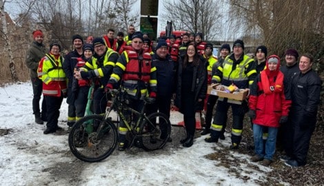 Die Helfer von Hauptfeuerwache, Wasserrettung und FF Velden
