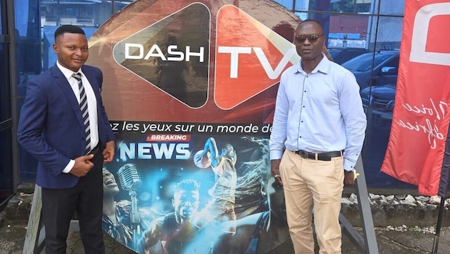 Alfred Vorderwinkler (re.) als TV-Experte für DASH-TV.