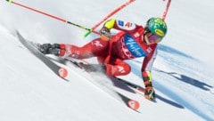 Julia Scheib in ihrer Paradedisziplin Riesentorlauf.