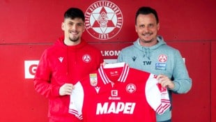 Sportchef Tino Wawra (re.) holte Leon Klassen nach Graz zum GAK.