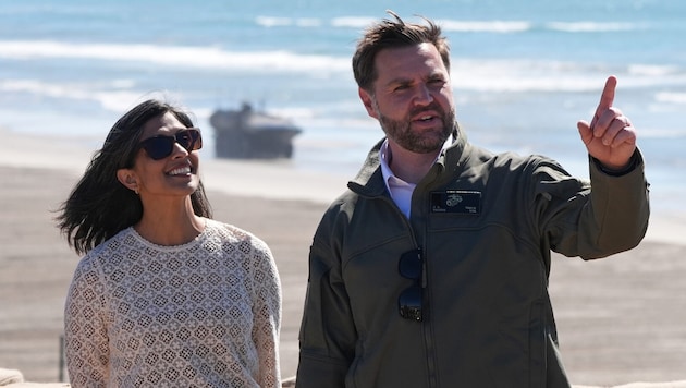 US-Vizepräsident JD Vance und seine Ehefrau Usha