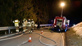 Unterhalb der Weerberger Landesstraße brach der Brand aus.