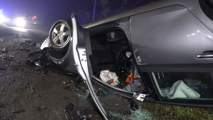 Totalschaden nach Crash in Hard.