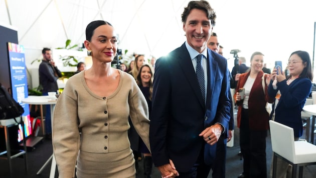 Nach Davos reiste Trudeau dieser Tage zusammen mit seiner Partnerin, Popstar Katy Perry, an.
