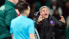 Luis Enrique war nach dem 1:2 bei Sporting frustriert.