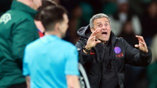 Luis Enrique war nach dem 1:2 bei Sporting frustriert.