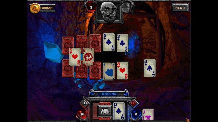 Screenshot: So sieht das Gameplay von „Forbidden Solitaire“ aus.