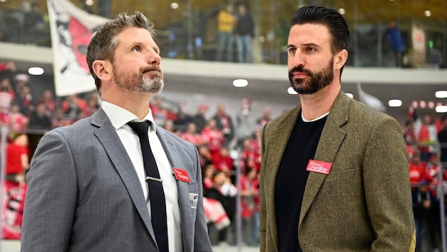 Kirk Furey (li.) und David Fischer bilden beim KAC ein Erfolgs-Duo.
