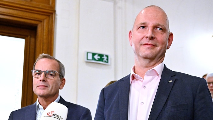 Younion-Vorsitzender Christian Meidlinger und GÖD-Vorsitzender Eckehard Quin