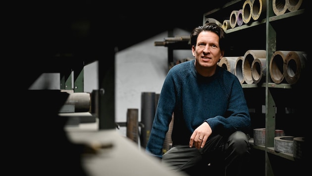 Gerfried Kusatz packt jetzt in der Gießerei an. Der Jurist bezeichnet sich selbst als ...