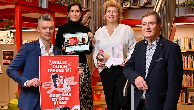 Daniel Weidlitsch, Susanne Kißlinger, Irene Hochstetter-Lackner und Günther Goach zogen ...