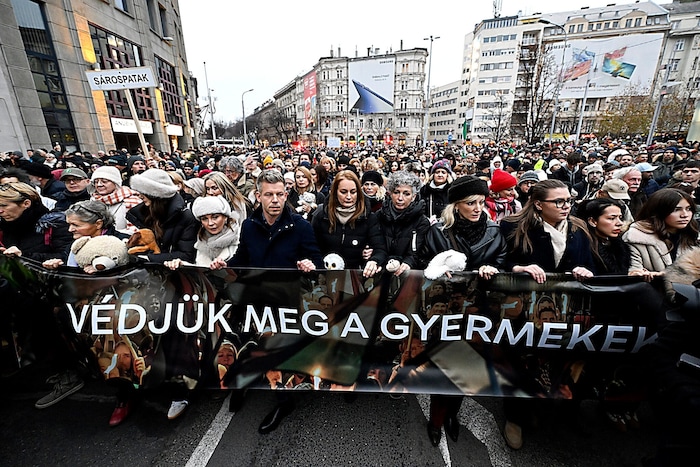 Von der Opposition organisierter Marsch gegen die Regierung von Viktor Orbán