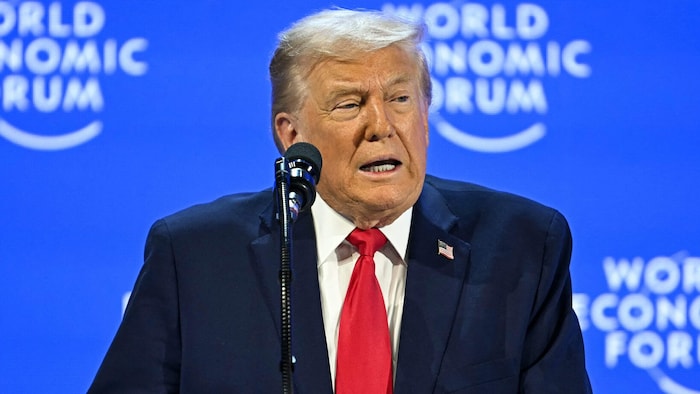 US-Präsident Donald Trump hat am Mittwochnachmittag in Davos gesprochen.
