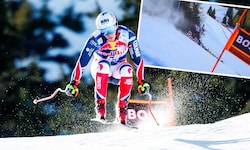 Ken Caillot stürzte in Kitzbühel schwer.