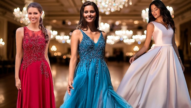 Neben Champagner und Nachtblau wird man in dieser Ballsaison wohl auch vermehrt Kleider in ...