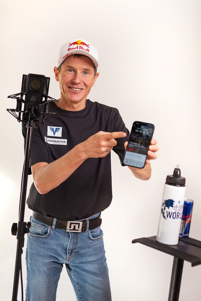 Andi Goldberger bei der Aufnahme.