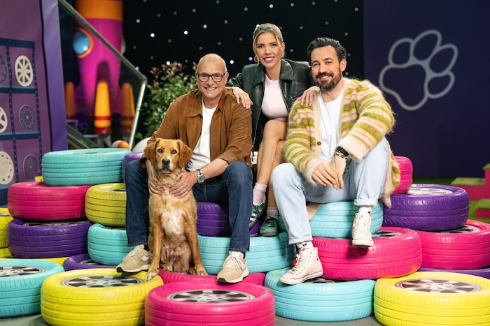 Frank Buschmann (li.) ist sonst eher nur im TV zu sehen.