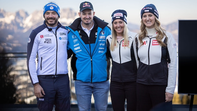 Serien-Stars! Ab heute auf Prime Video zu sehen: Nina Ortlieb, Conny Hütter, Dominik Paris und ...