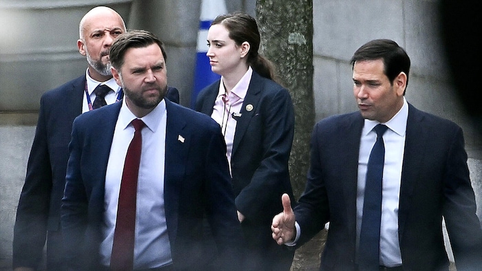 Vizepräsident JD Vance und Außenminister Marco Rubio wichen offenbar vom strikten Kurs des ...