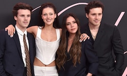 Ein Foto aus besseren Tagen: Cruz und Brooklyn Beckham mit Nicola Peltz und Mama Victoria ...