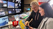 Michael Kögler, Chefregisseur ORF Sport, mit „Krone“-Redakteurin Jasmin Steiner