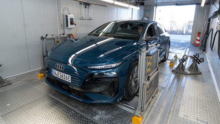 Audi A6 e-tron: Der Testsieger am Prüfstand