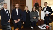 Nächste Gesprächsrunde über die Zukunft des Grazer Stadions: Manfred Eber, Rene Ziesler, Judith ...