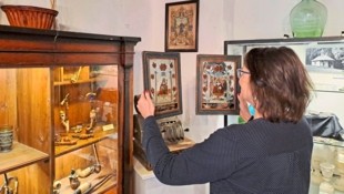 Nonnenspiegel im Gailtalmuseum im Schloss Möderndorf: Fromme Motive erlaubten den Blick in den ...