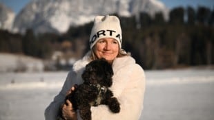 Tolles dynamisches Duo: Ulli Ehrlich mit ihrem Hund „Oscar“