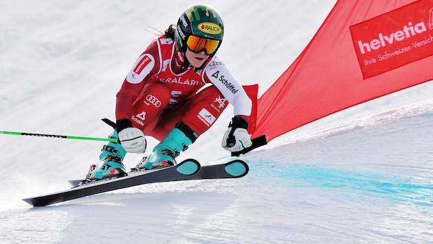 Sonja Gigler kämpft in Veysonnaz um Top-Ergebnisse.