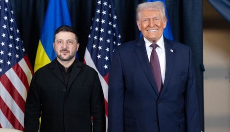 Selenskyj eilte für ein Treffen mit Trump nach Davos.