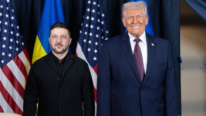Selenskyj eilte für ein Treffen mit Trump nach Davos.